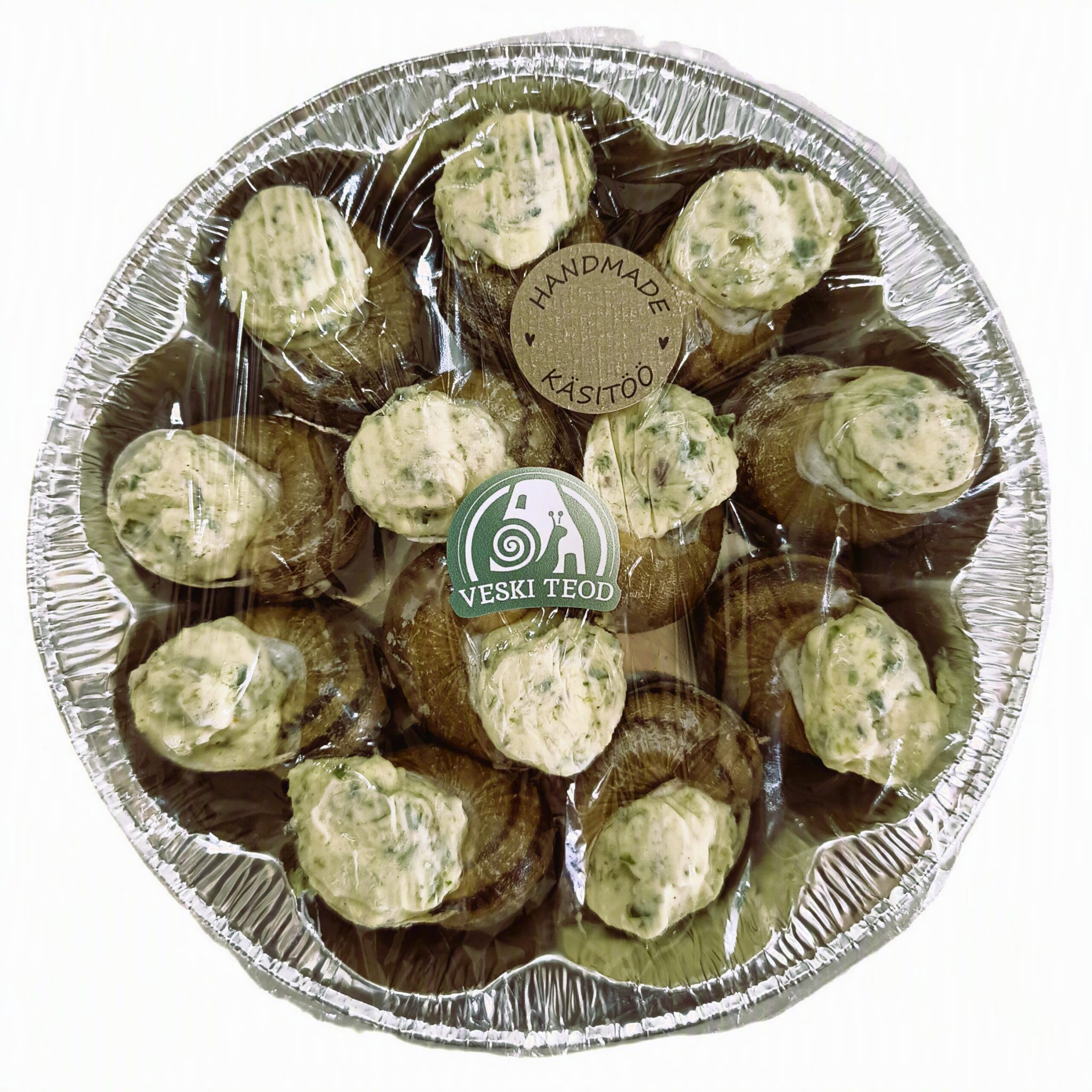 escargot kiletatud alusel, klassikalise küüslaugu-petersellivõiga escargot kiletatud alusel, klassikalise küüslaugu-petersellivõiga